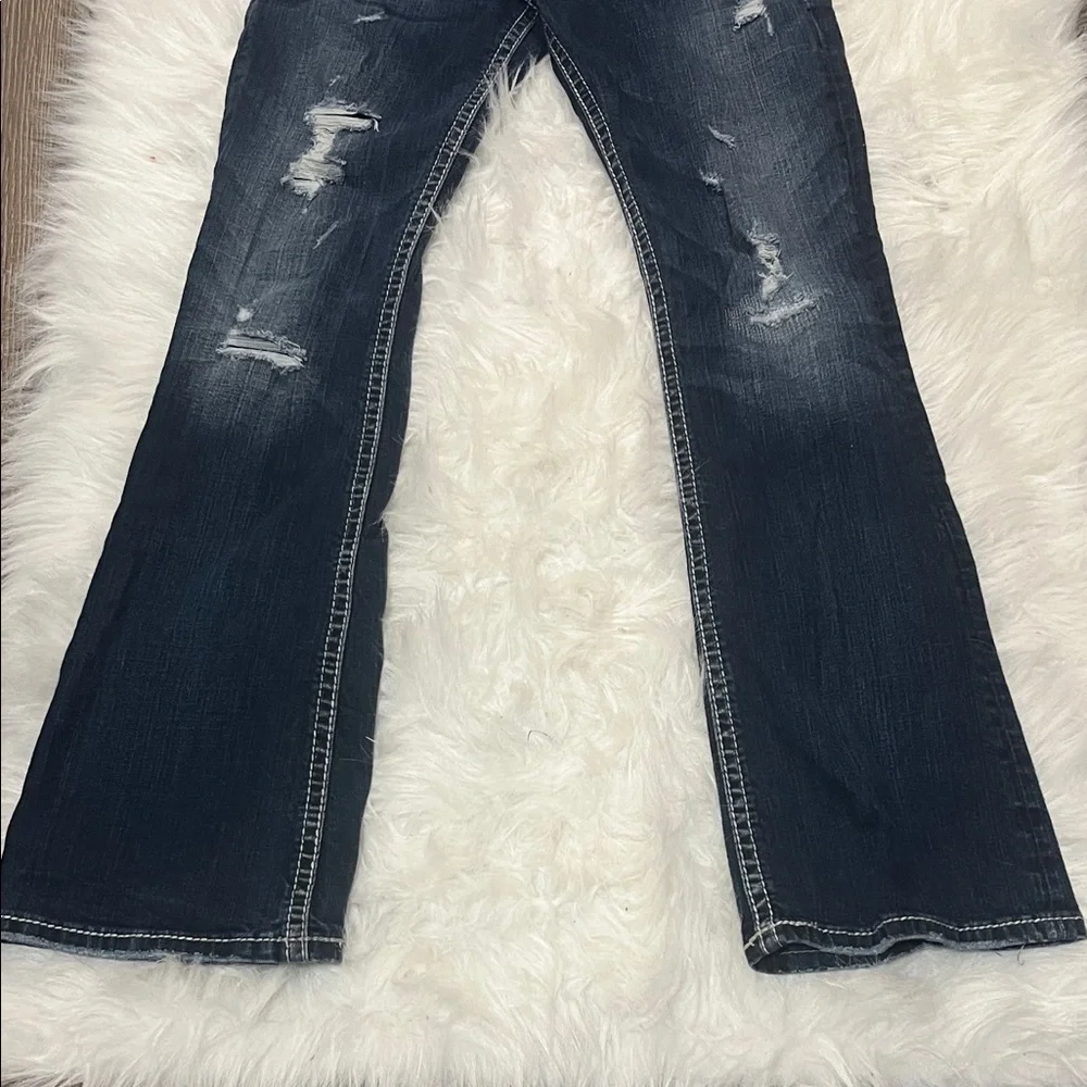 Silver Jeans Dark Blue Boot Cut Jeans - Picture 4 of 7